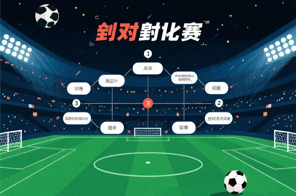 世界杯淘汰赛球队对阵与晋级路径示意